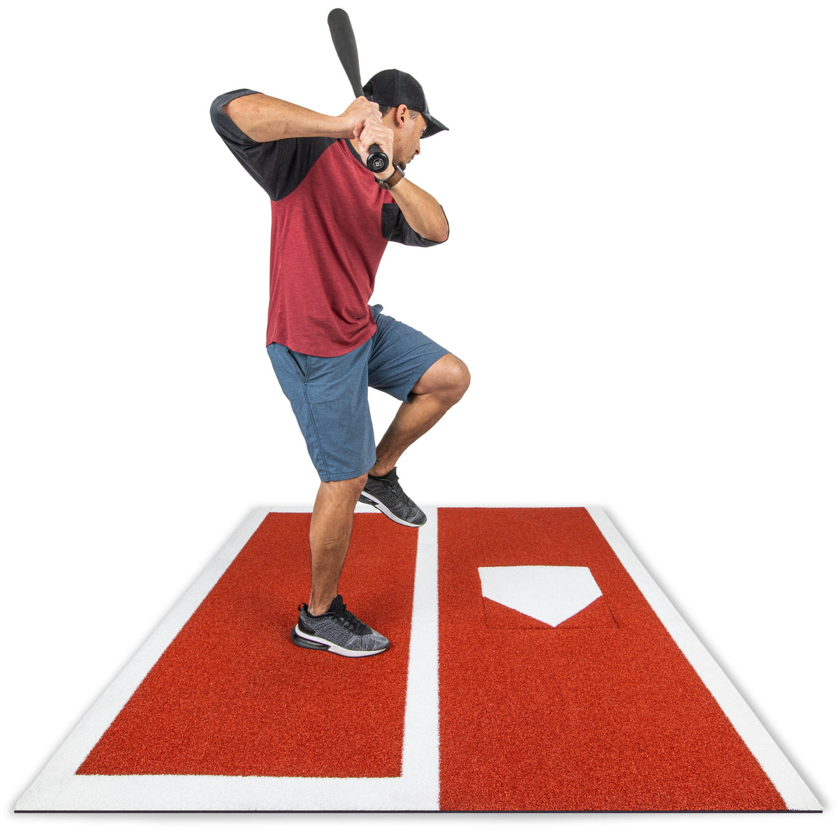 GoSports Baseball / Softball Turf Batting Mat - 6 ft x 5.5 ft 