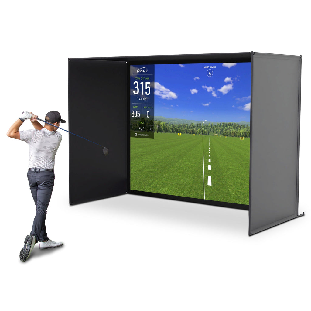 GoSports 10 x 8 ft Golf Simulator Enclosure Net - Complete Set with Frame and HD Impact Screen Kit GoSports 