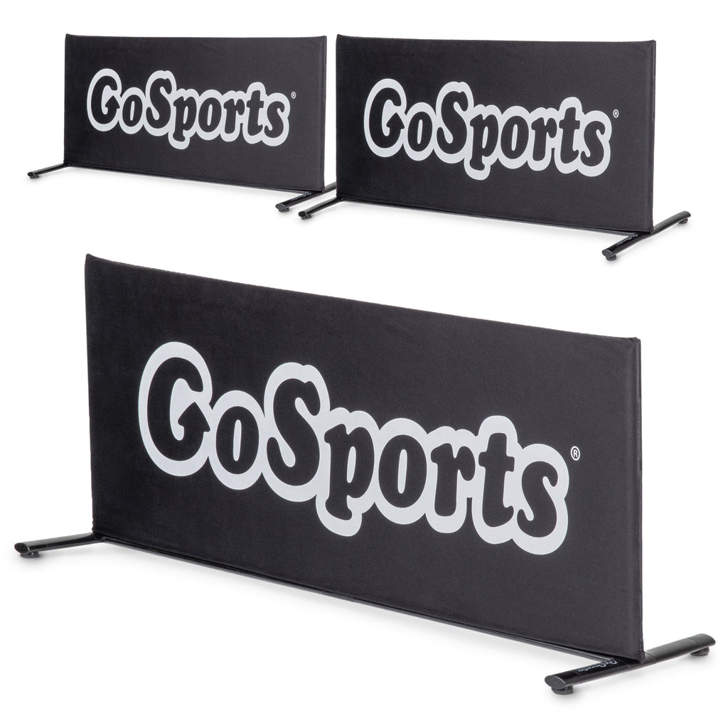 three black and white signs with the word cout