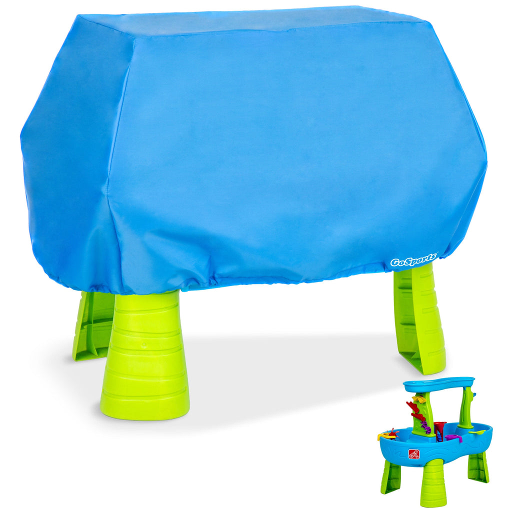 GoSports Universal Kids Water Table Cover - Anti-UV, Waterproof - Fits up to 41 x 25 x 34 Inches - Cover ONLY - Blue GoSports 