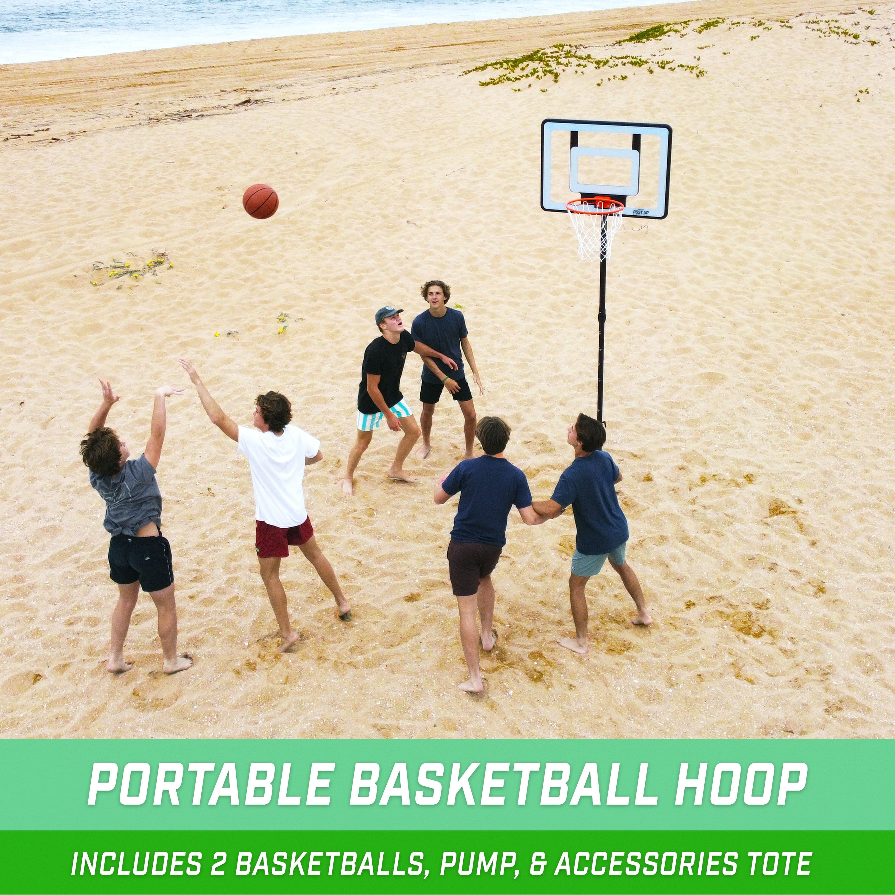Foldable Basketball Hoop, Including Ball Hoop + Basketball + Pump
