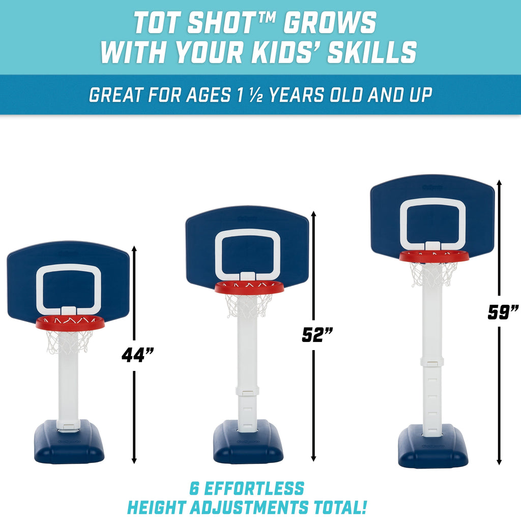 GoSports Tot Shot Modern Kids Basketball Set - Indoor & Outdoor Toy Hoop for Toddlers GoSports 