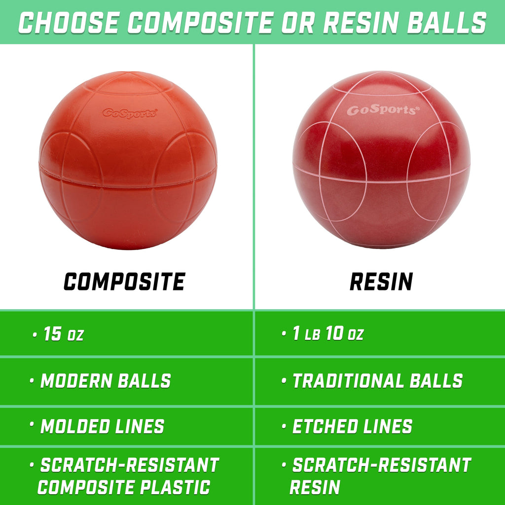 a comparison of the different types of the bocce ball