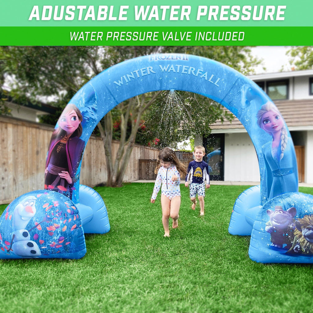 Disney Frozen 2 Winter Waterfall Inflatable Arch Sprinkler Sprinkler GoFloats 