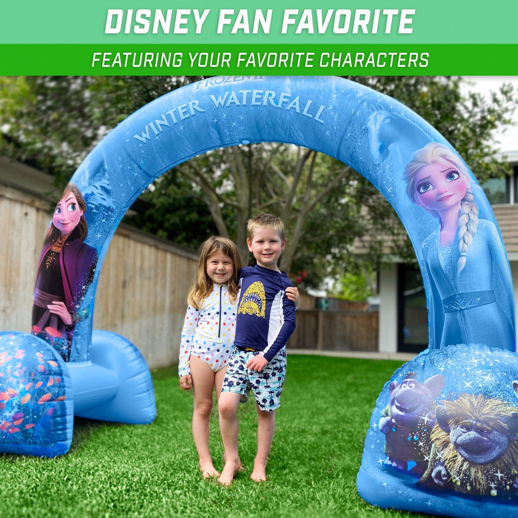 Disney Frozen 2 Winter Waterfall Inflatable Arch Sprinkler Sprinkler GoFloats 