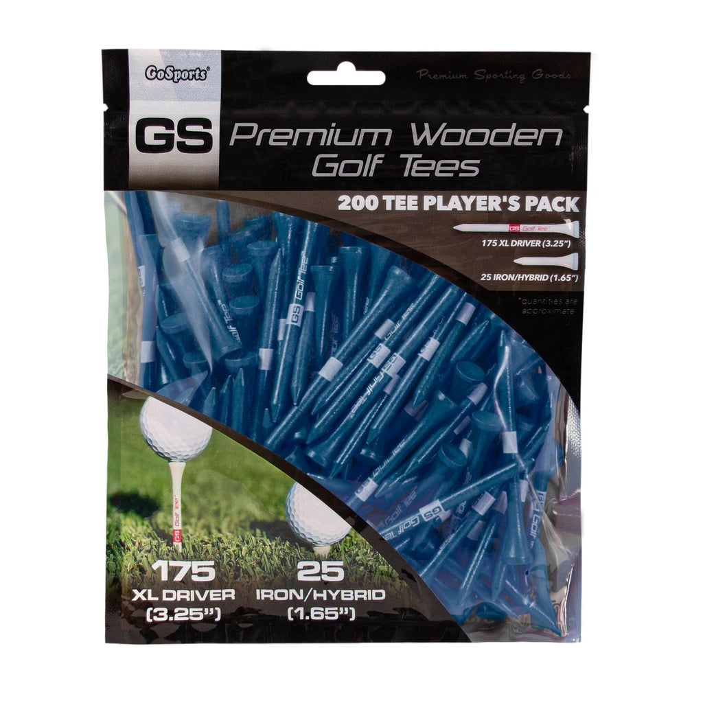 GoSports 3.25" XL Premium Wooden Golf Tees - Orange Golf GoSports Blue 