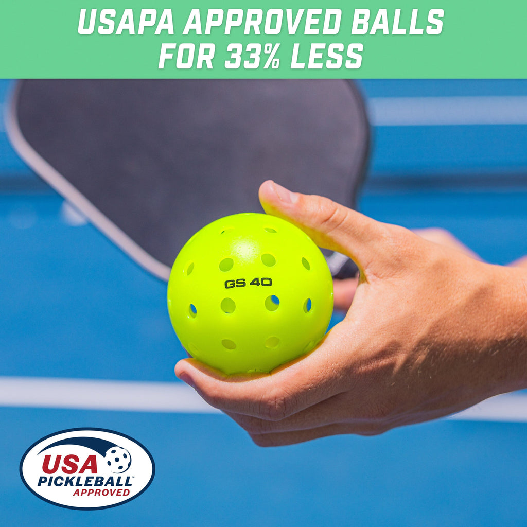 GoSports GS 40 Pickleball Balls - 4 Pack of Regulation USAPA Pickleballs GoSports 