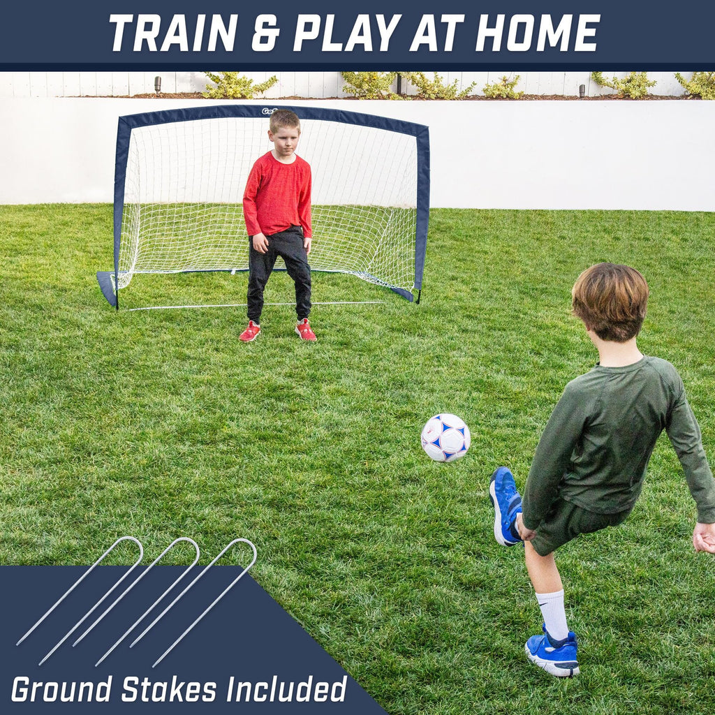 a boy kicking a soccer ball in the yard with the text overlay that reads, how to