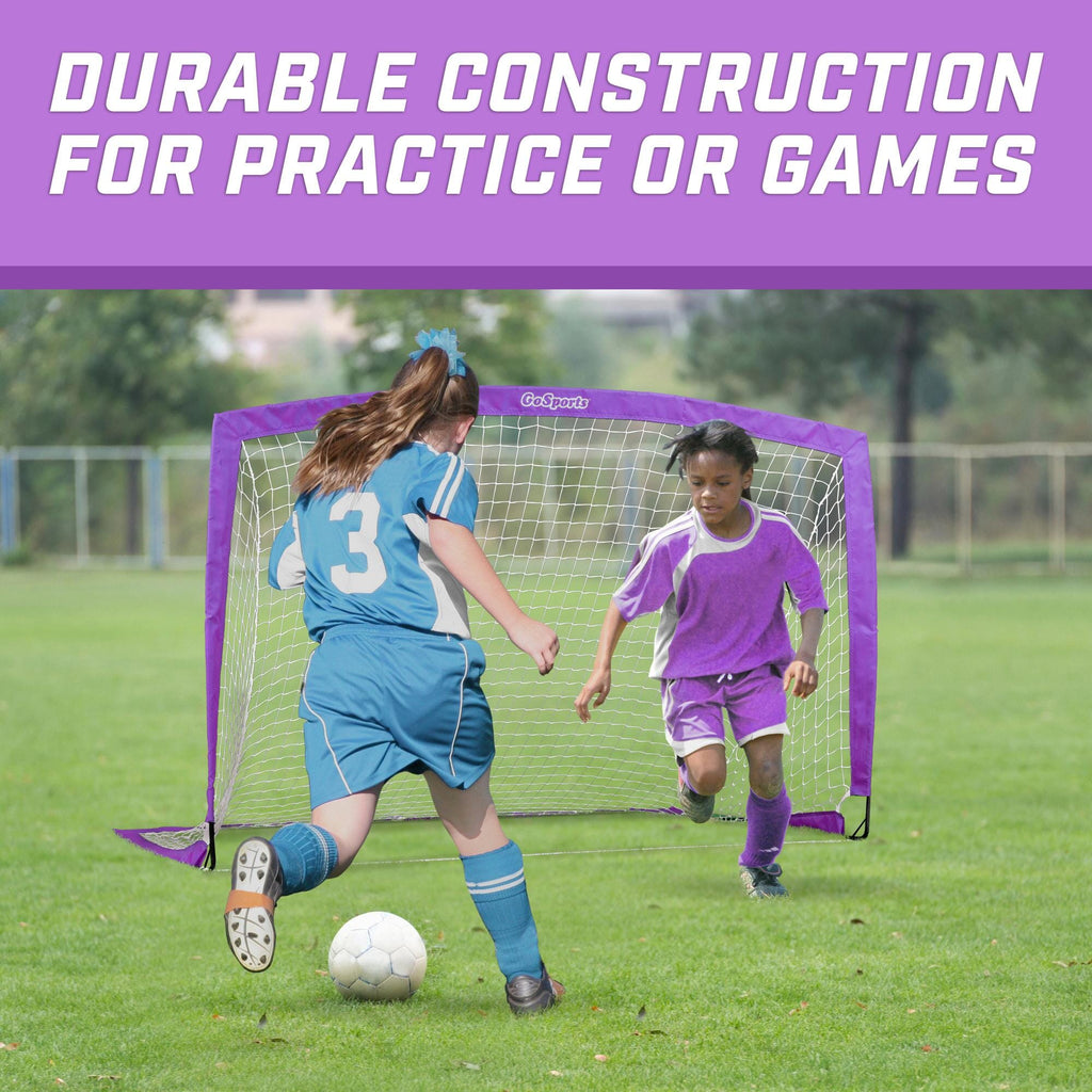 a girl kicking a soccer ball with the words, ' dribconstion for practice games