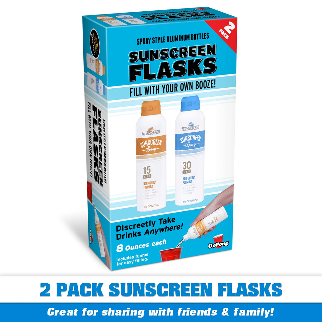 sunscreen flasks 2 pack 