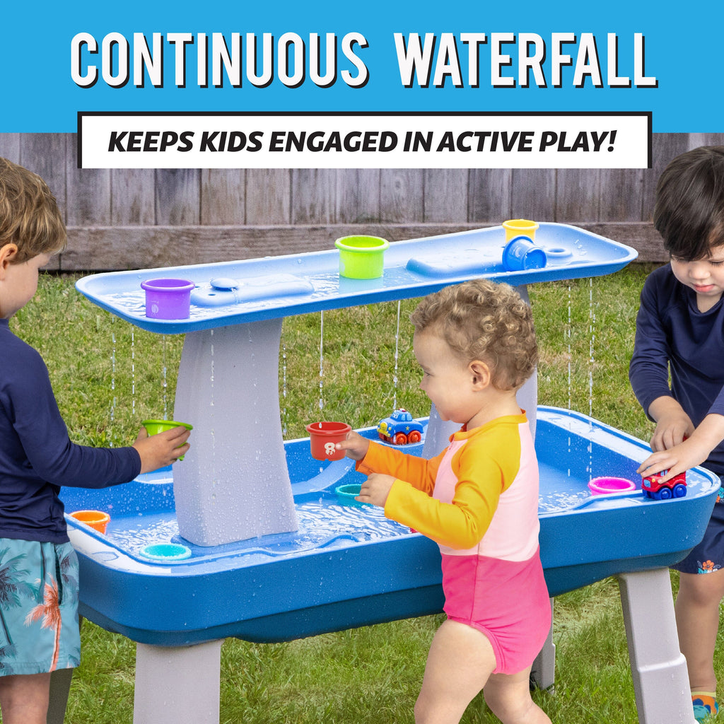 GoSports Water Table with Pump for Toddlers Ages 1.5 - 4 Years - Outdoor Water Play Table for Kids with Integrated Circulating Water Pump GoSports 