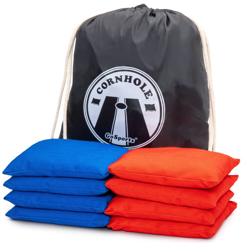 GoSports Official Regulation Cornhole Bean Bags Set of 8 - All Weather - Classic Red and Blue Cornhole GoSports 