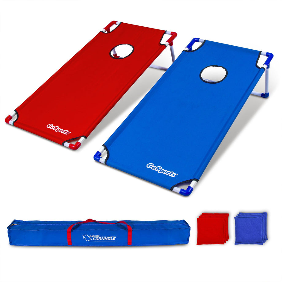 GoSports Portable 4'x2' PVC-Framed Cornhole Game Set