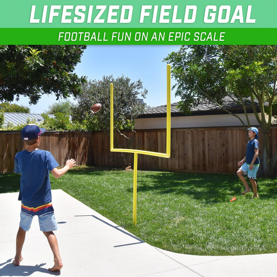 Football Goal Post Net with Ball-Football Set for Backyard Fun