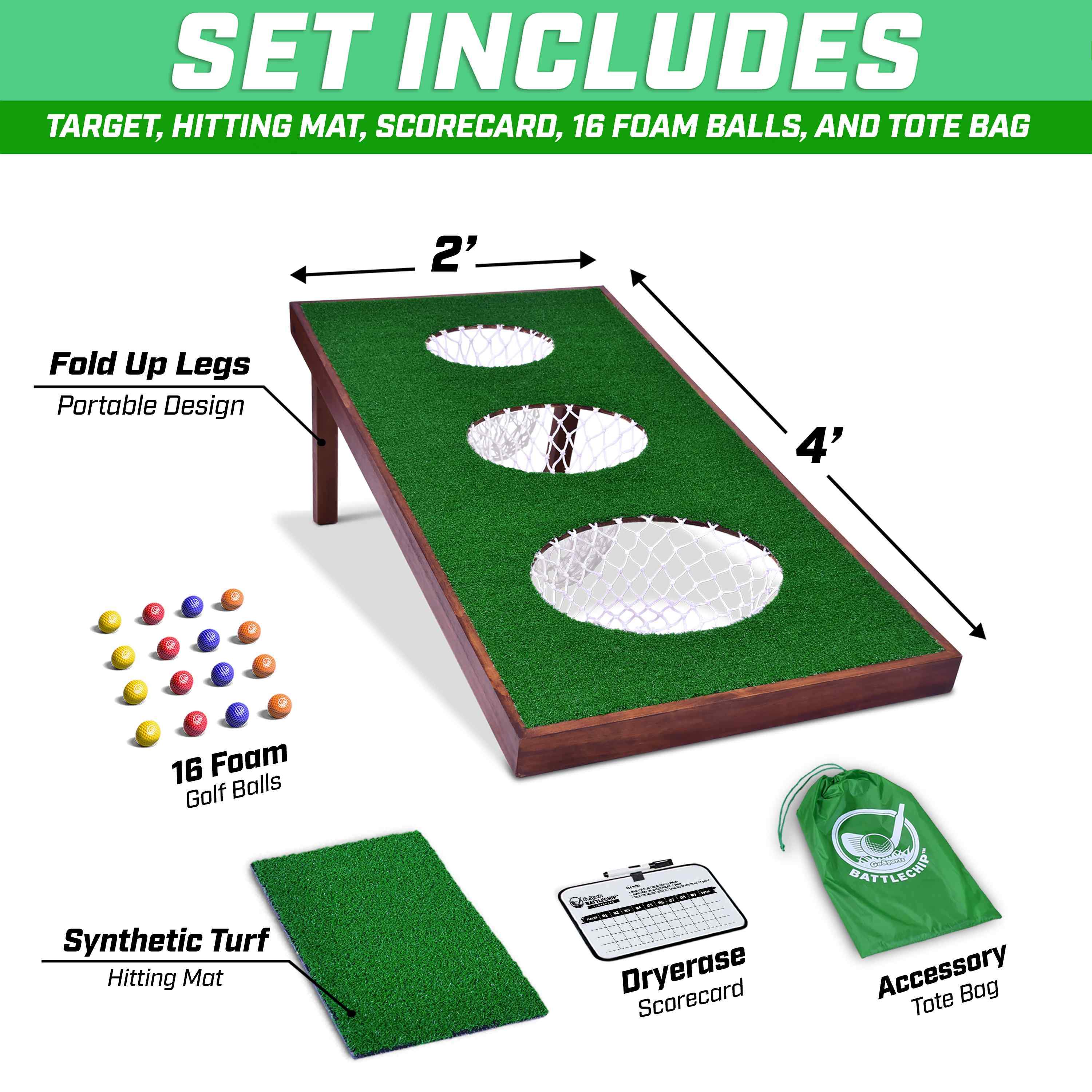 GoSports Golf Simulator - BATTLECHIP: Golf and Cornhole Hybrid Game -  Premium Construction - Tournament Play - Adult Unisex in the Golf Gear &  Accessories department at