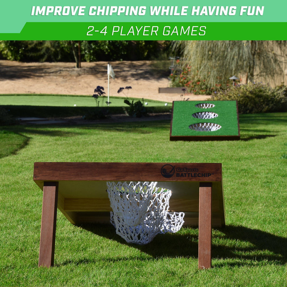 GoSports BattleChip VERSUS Golf Game - Includes Two 3' x 2' Targets, 16  Foam Balls, 2 Hitting Mats, Scorecard and Carrying Case 