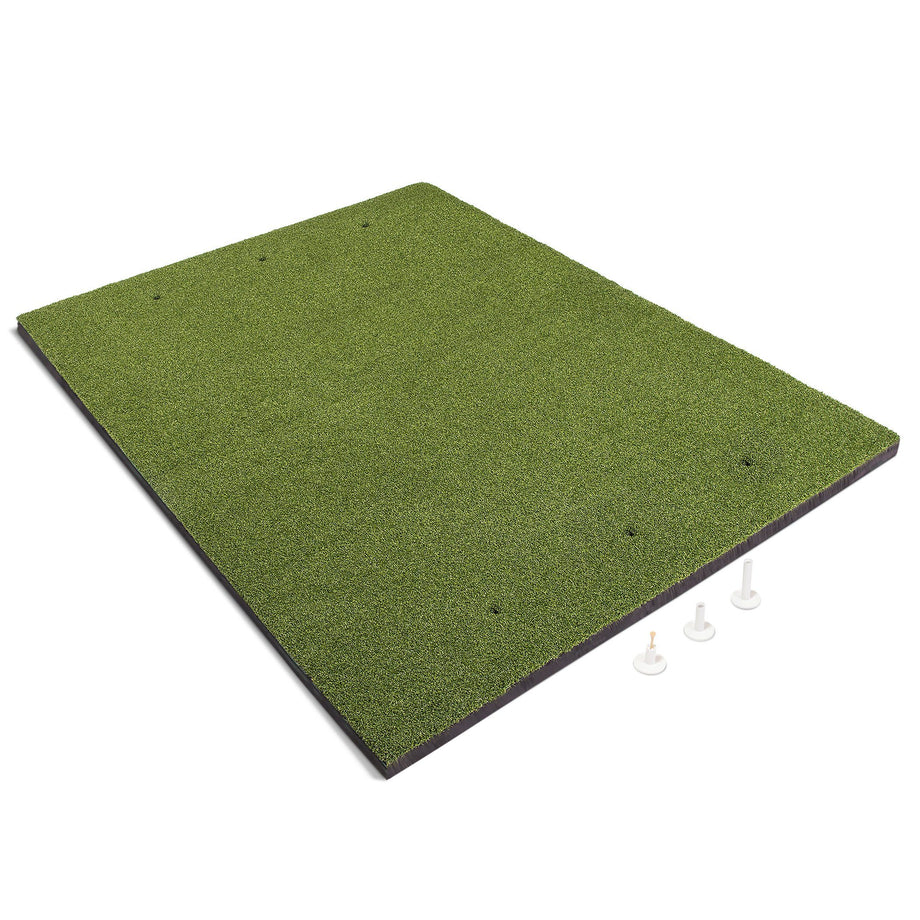 Which is better for golf? Hitting off the mat or grass? 