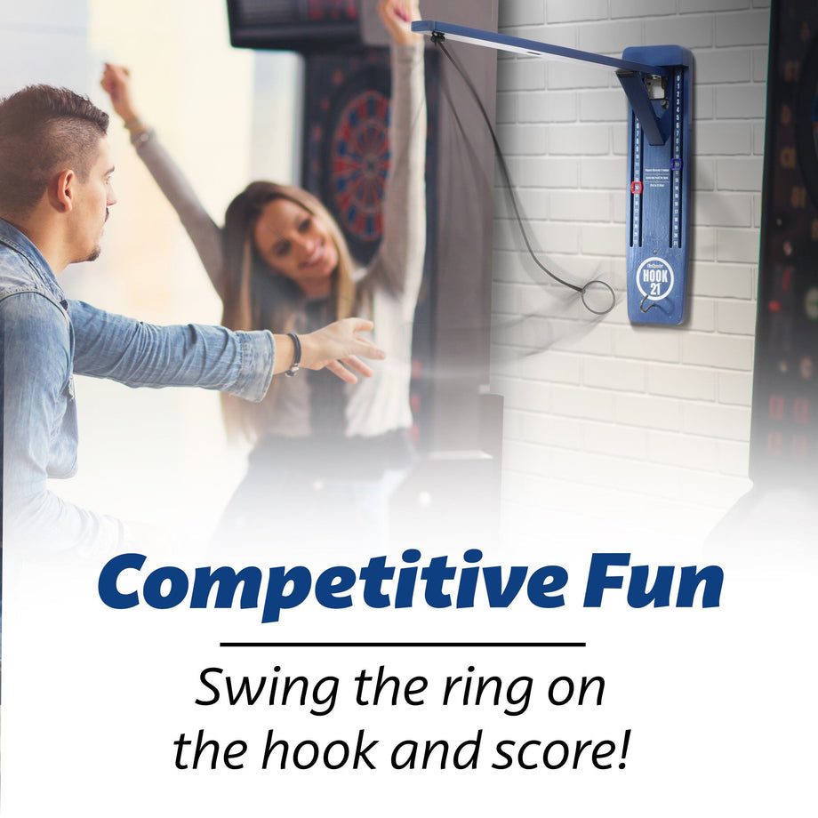 GoSports Hook21 Ring Swing Game - Indoor or Outdoor Ring Toss Game