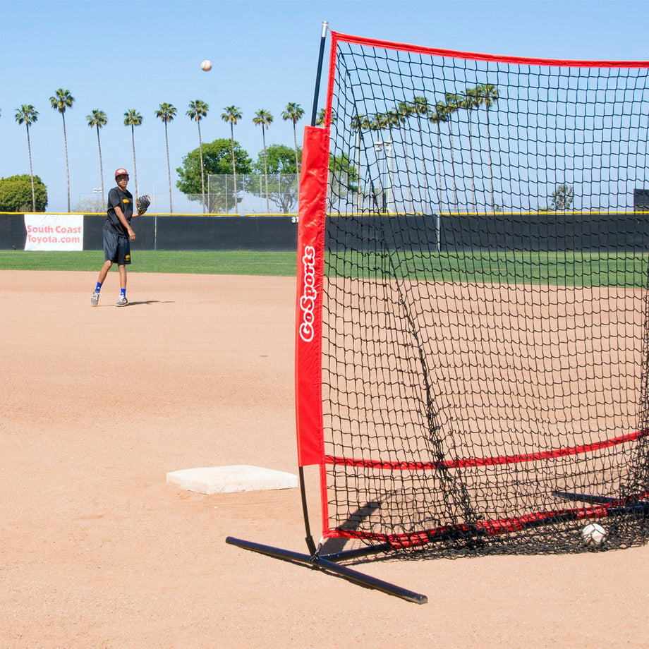 Net Playz Baseball & Softball Practice Hitting & Pitching Net Similar to  Bow Frame, Great for All Skill Levels, Fiberglass Frame, Light Weight