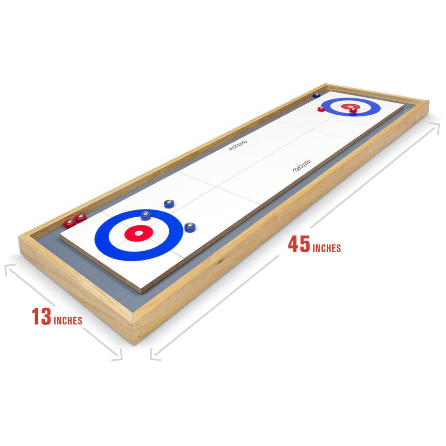 GoSports Shuffleboard & Curling 2-in-1 Board Game – PlayGoSports.com